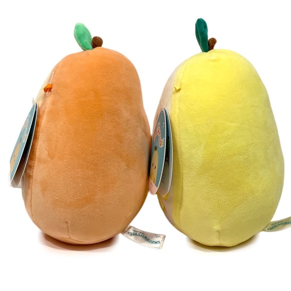 Squishmallows Official Kellytoy Orin Orange & Leticia Lemon BFF 4 EVER Plushies - Picture 4 of 11